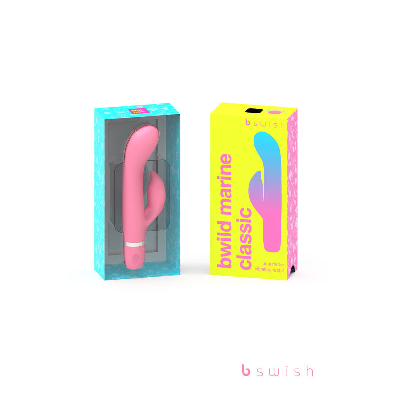 Bwild Classic Marine - Guava - Guava Pink 15.2 cm Rabbit Vibrator