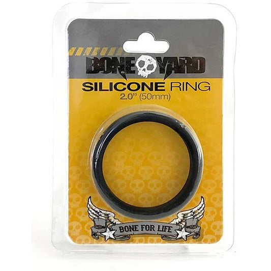 Boneyard Silicone Ring 50mm - Black 50 mm Cock Ring