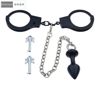 Cuffs with Butt Plug Set Bondage Shop