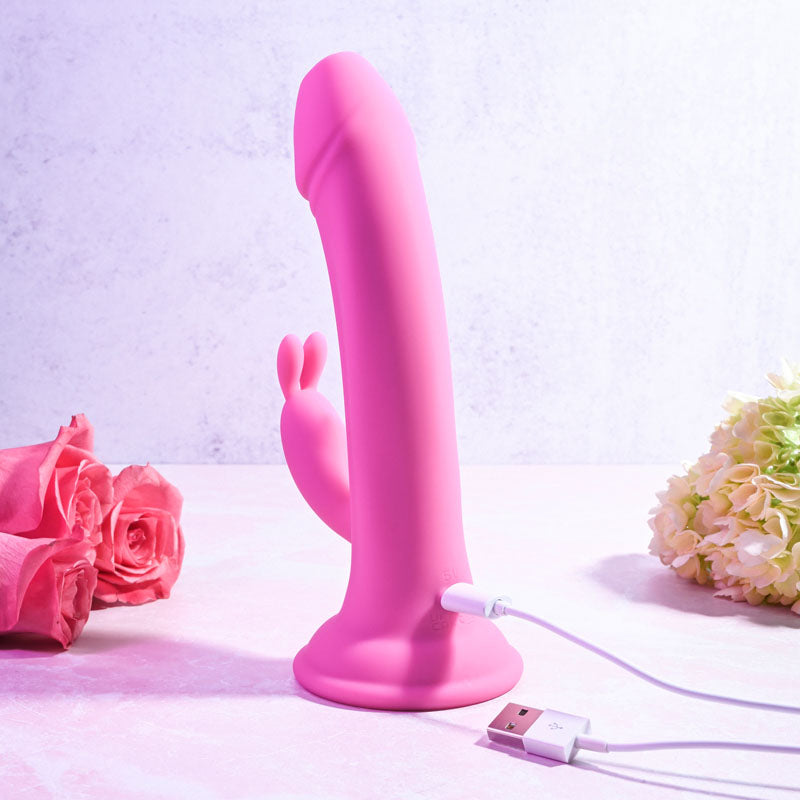 Evolved SOMEBUNNY TO LOVE - Pink 19.7 cm USB Rechargeable Rabbit Vibrator