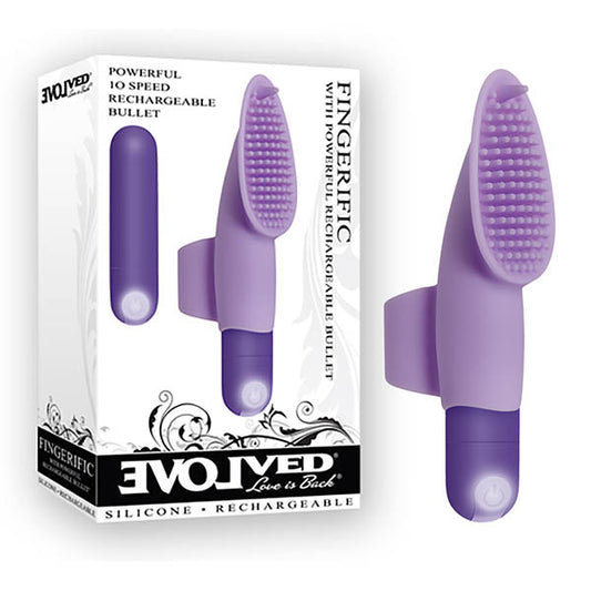 Evolved Fingerific - Purple 8.9 cm (3.5'') USB Rechargeable Stimulator