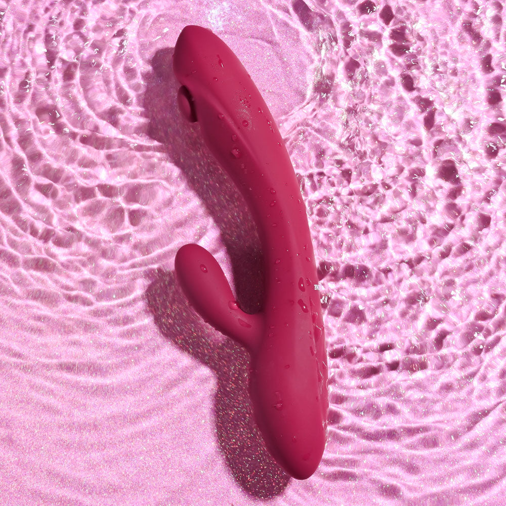 Evolved JAMMIN' G - Burgundy 20.1 cm USB Rechargeable Rabbit Vibrator