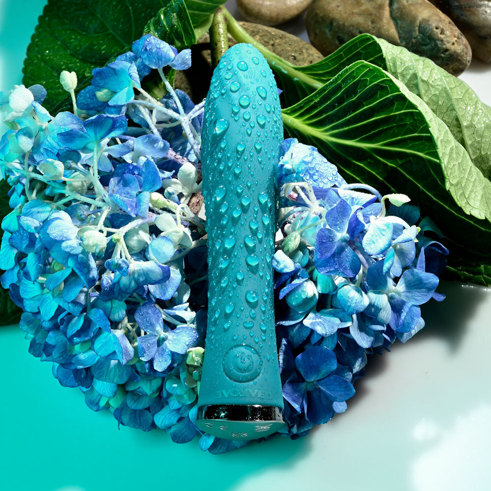 Evolved ULTRA WAVE - Blue 13 cm USB Rechargeable Mini Vibrator