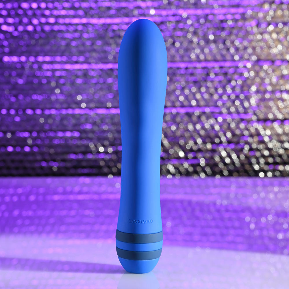 Evolved THE PLEASER - Blue 16.5 cm USB Rechargeable Vibrator