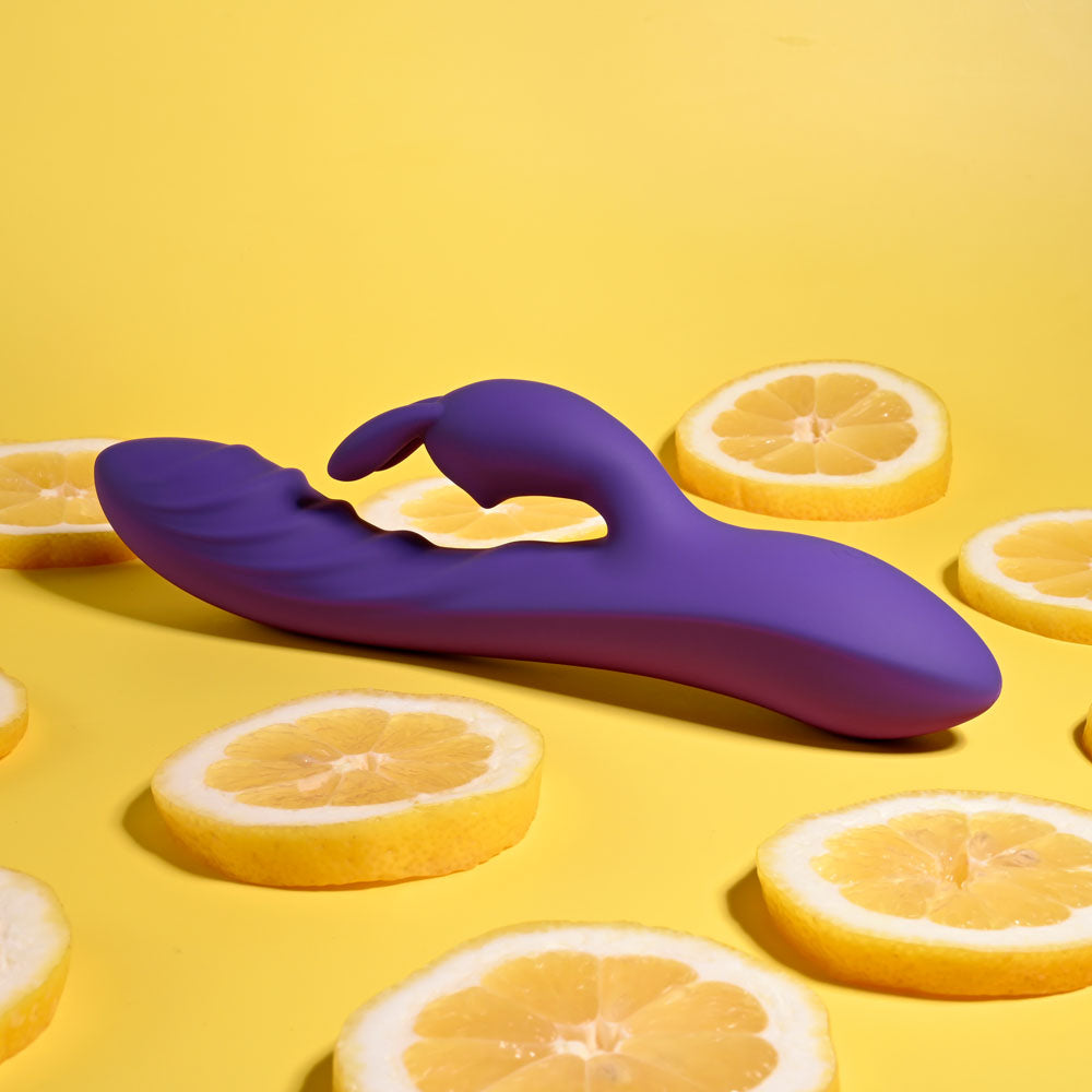 Evolved WAVY RABBIT - Purple 20.6 cm USB Rechargeable Rabbit Vibrator