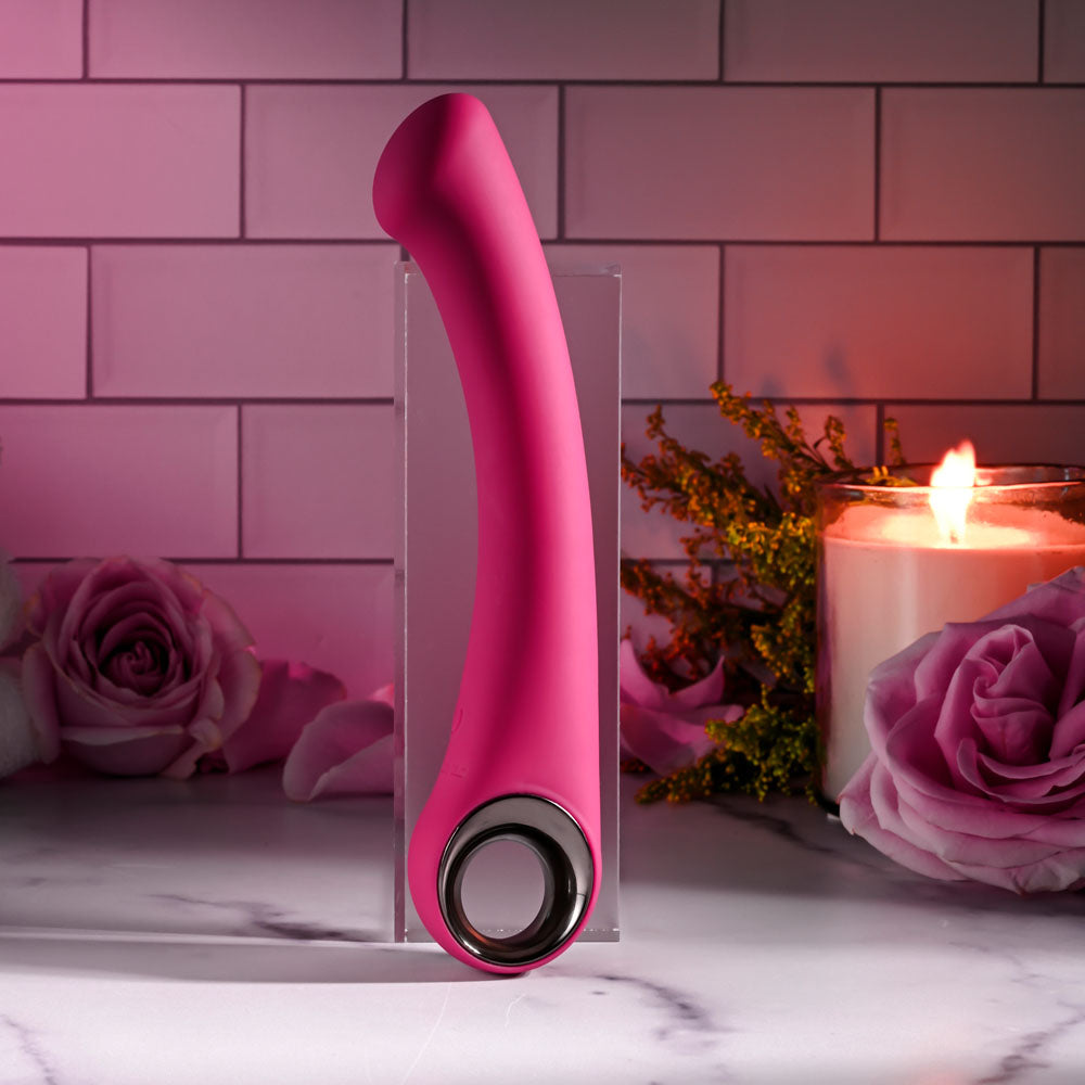 Evolved PLEASURE CURVE - Pink 19 cm USB Rechargeable Vibrator