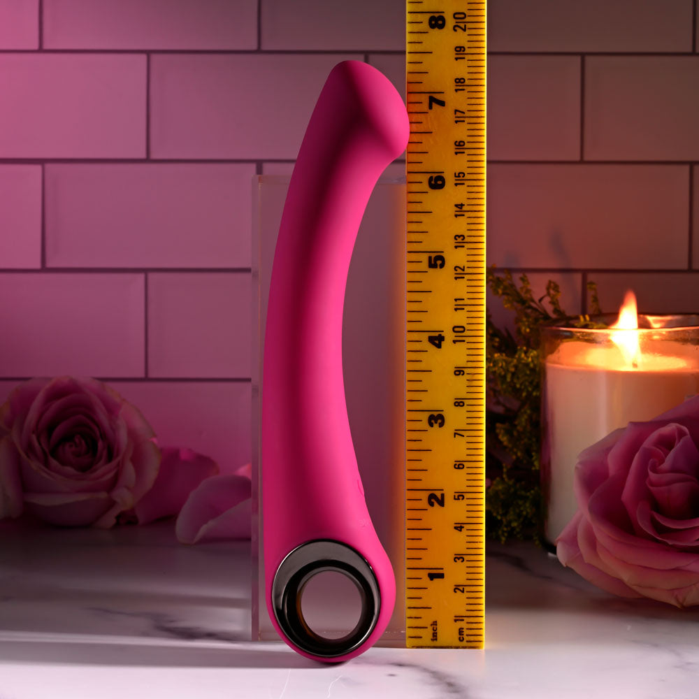 Evolved PLEASURE CURVE - Pink 19 cm USB Rechargeable Vibrator