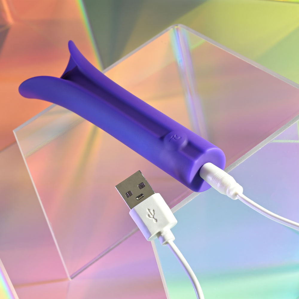 Evolved FULL COVERAGE - Purple 11.9 cm USB Rechargeable Bullet