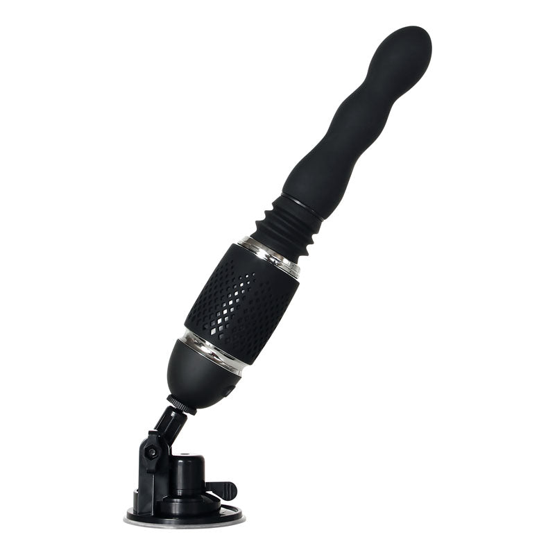 Evolved Thrust & Go - Black 15 cm USB Rechargeable Thrusting Vibrator with Interchangable Shafts