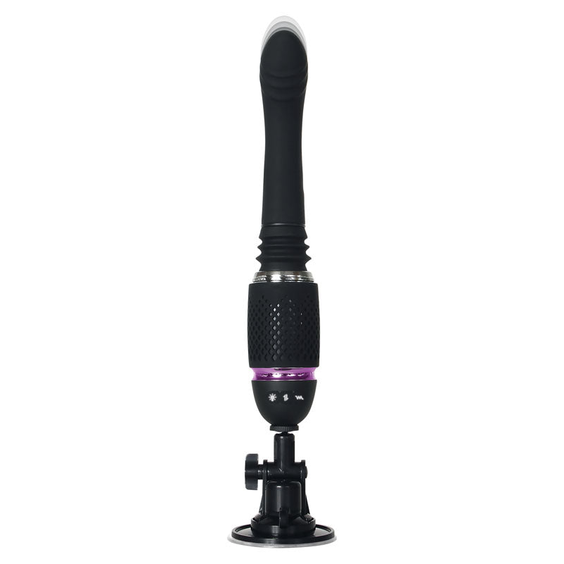 Evolved Thrust & Go - Black 15 cm USB Rechargeable Thrusting Vibrator with Interchangable Shafts