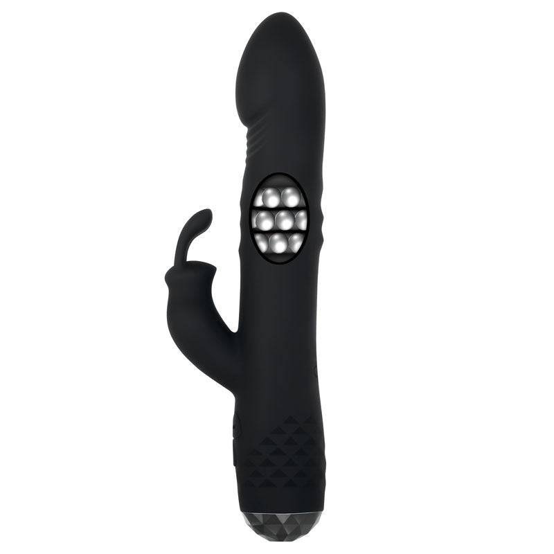 Evolved BODACIOUS BUNNY - Black 22.9 cm USB Rechargeable Rabbit Vibrator