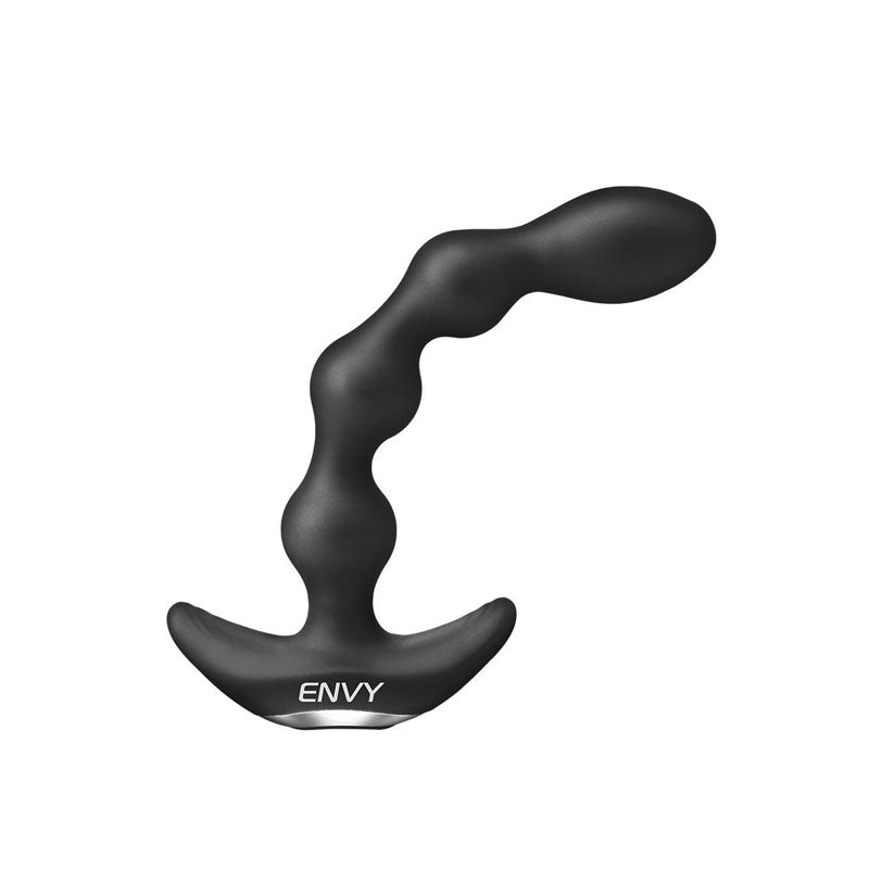 Envy Deep Reach Vibrating Anal Beads - Black 17.8 cm USB Rechargeable Vibrating Anal Beads with Wireless Remote