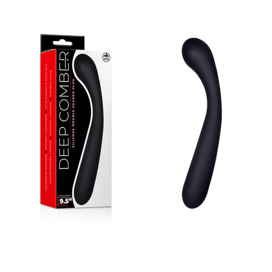 Deep Comber - Black 24 cm Silicone Double Dildo