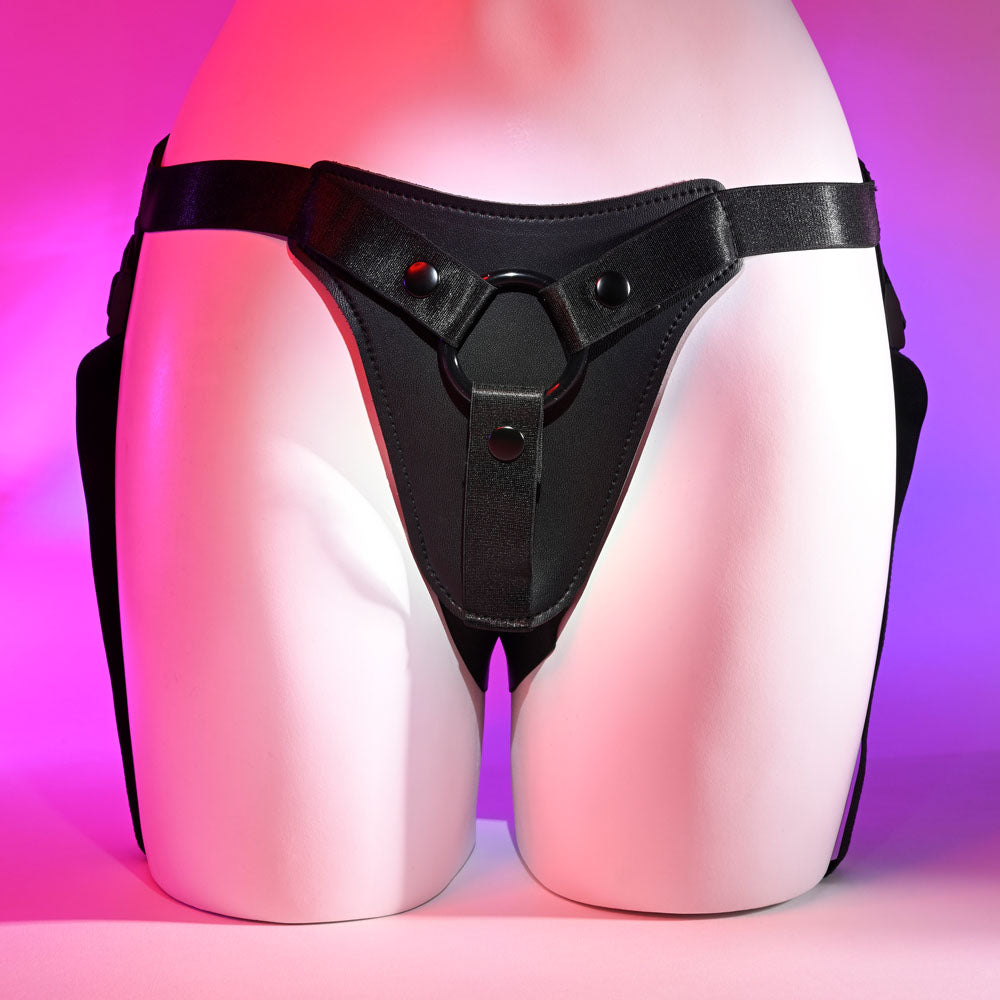 Gender X PLEASURE HARNESS - Black Adjustable Harness (No Probe Included)