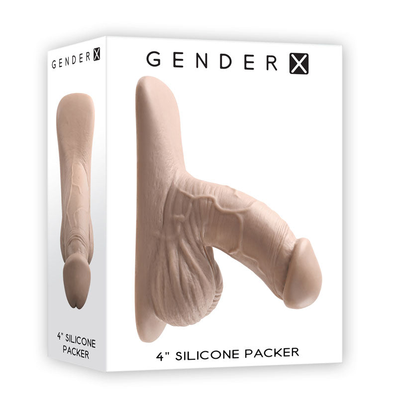 Gender X 4'' SILICONE PACKER LIGHT - Flesh 10 cm Packer