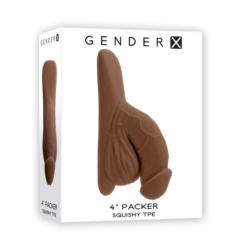 Gender X 4'' PACKER - Dark - Brown 10 cm Packer