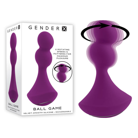 Gender X BALL GAME - Pink 13.5 cm USB Rechargeable Vibrating Butt Plug