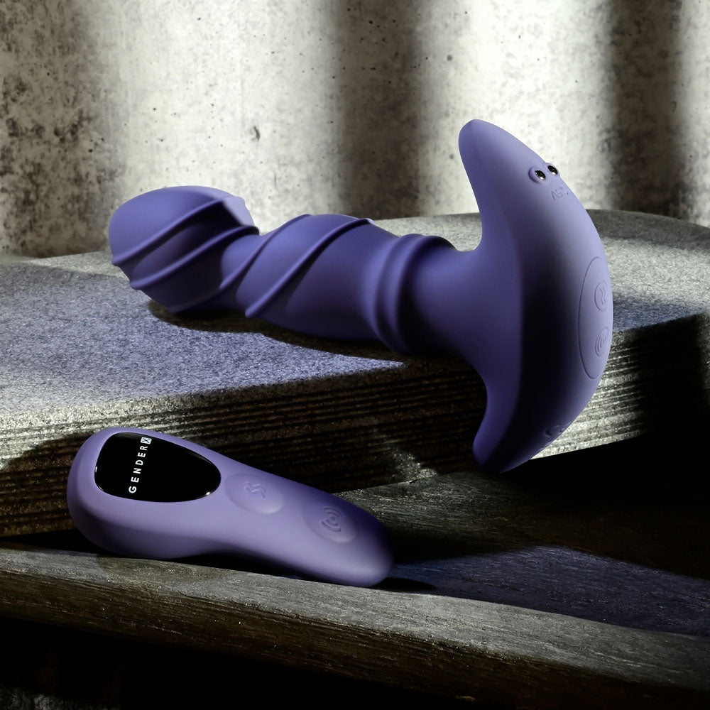 Gender X RING IT - Purple 16.5 cm USB Rechargeable Vibrator with Wireless Remote