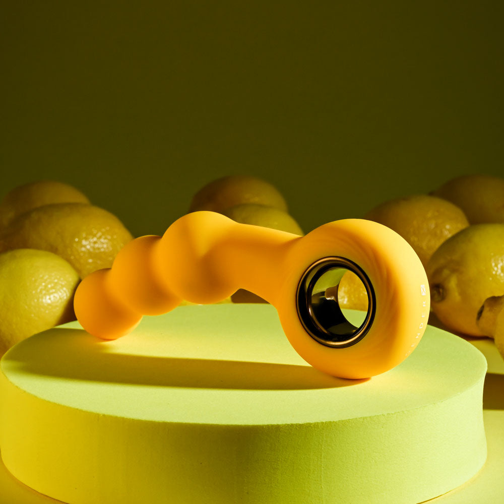 Gender X BUMBLE - Yellow 14.9 cm USB Rechargeable Butt Plug