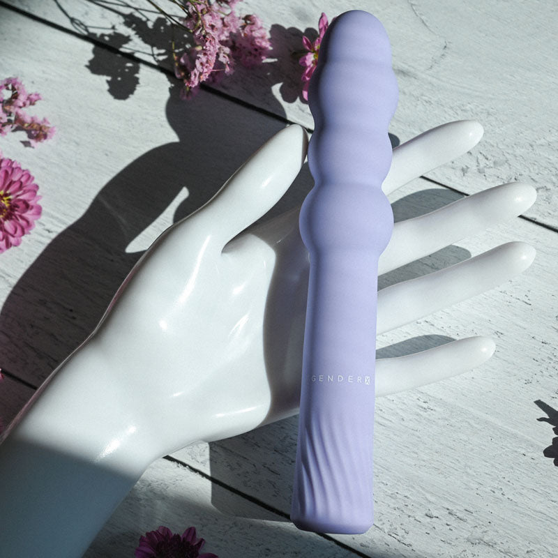 Gender X BUMPY RIDE - Purple 17.4 cm USB Rechargeable Vibrator