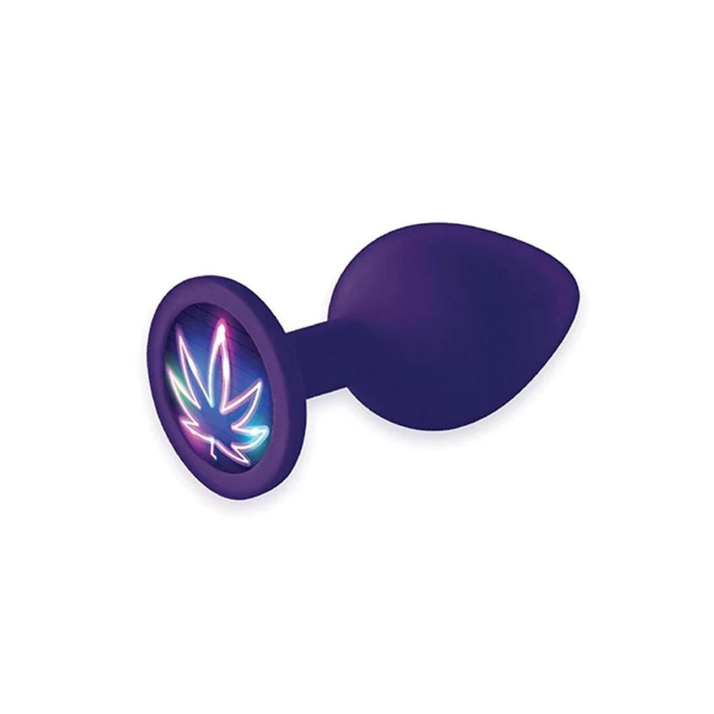 The 9's Booty Talk - Neon Leaf - Purple Butt Plug