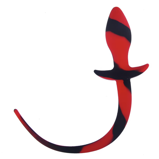 Silicone Butt Plug Tail - Red
