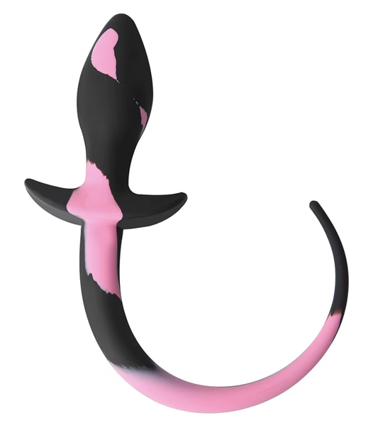 SILICONE BUTT PLUG TAIL - PINK