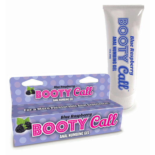 Booty Call Anal Numbing Gel - Blue Raspberry Flavoured Anal Numbing Gel - 44 ml (1.5 oz) Tube