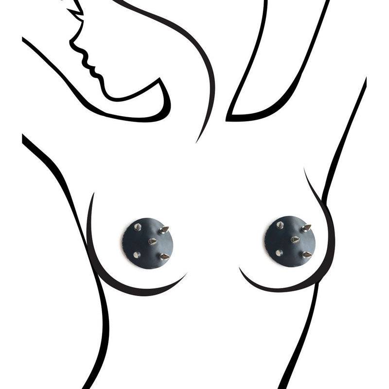 Nipple Pasties Couture Black Studded