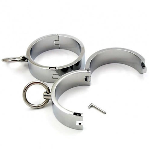 Polished Metal Wrist Restraints