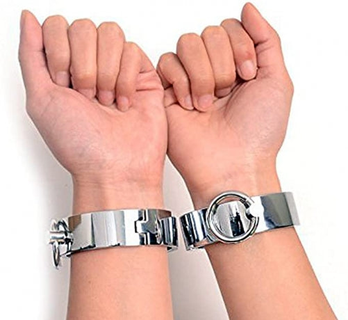 Polished Metal Wrist Restraints