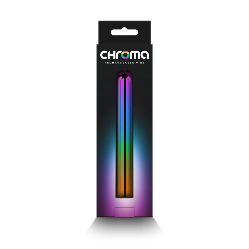 Chroma Rainbow - Large - Metallic Rainbow 13.8 cm USB Rechargeable Vibrator