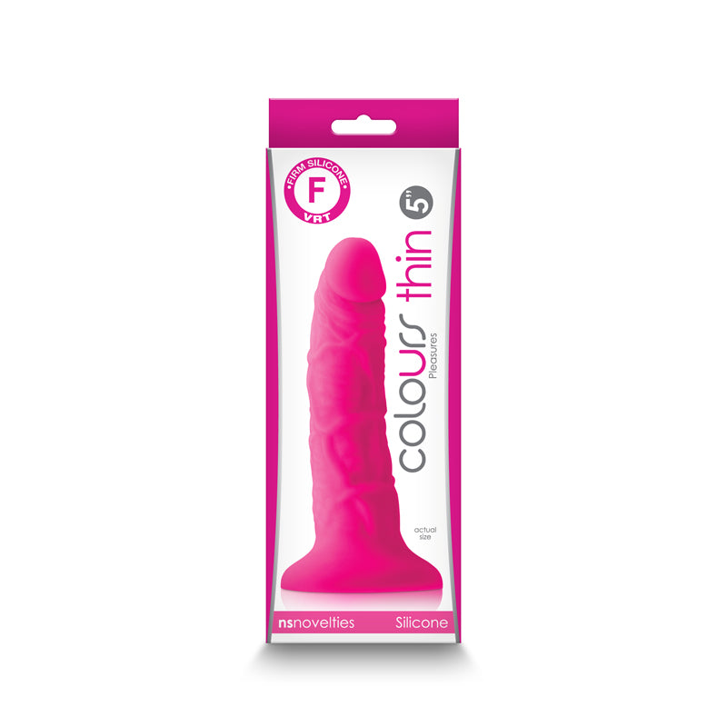 Colours Pleasures - Thin 5'' Dildo - Pink - Pink 12.7 cm Dong