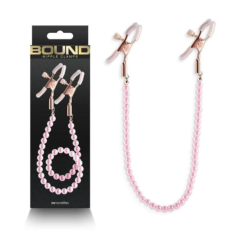 Bound Nipple Clamp - Pink - Bondage Shop