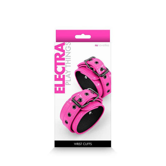 Electra Wrist Cuffs - Pink - Bondage Shop