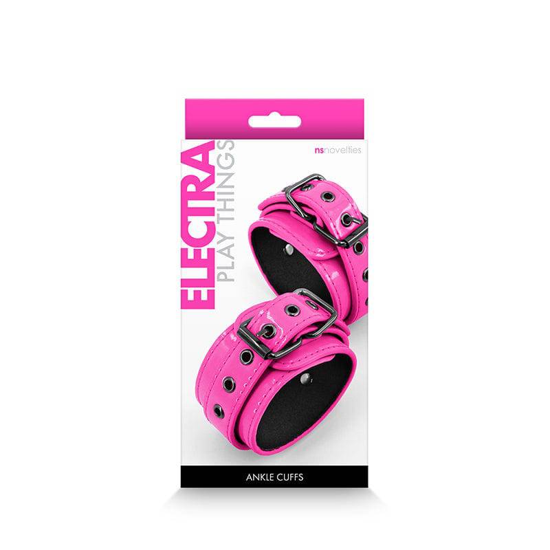 Electra Ankle Cuffs - Pink - Bondage Shop