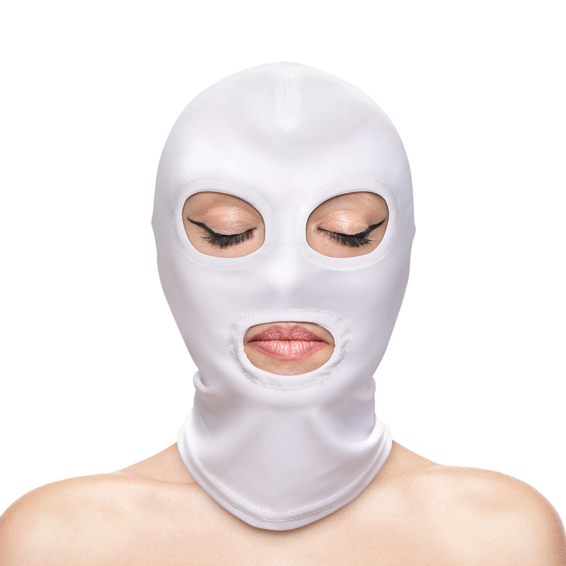 Fetish & Fashion - Eyes & Mouth Hood - White - White Hood