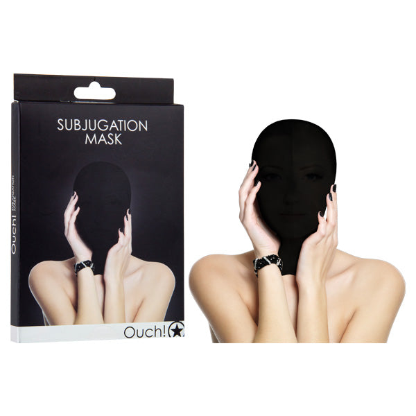 Ouch Subjugation Mask - Black Hood Mask