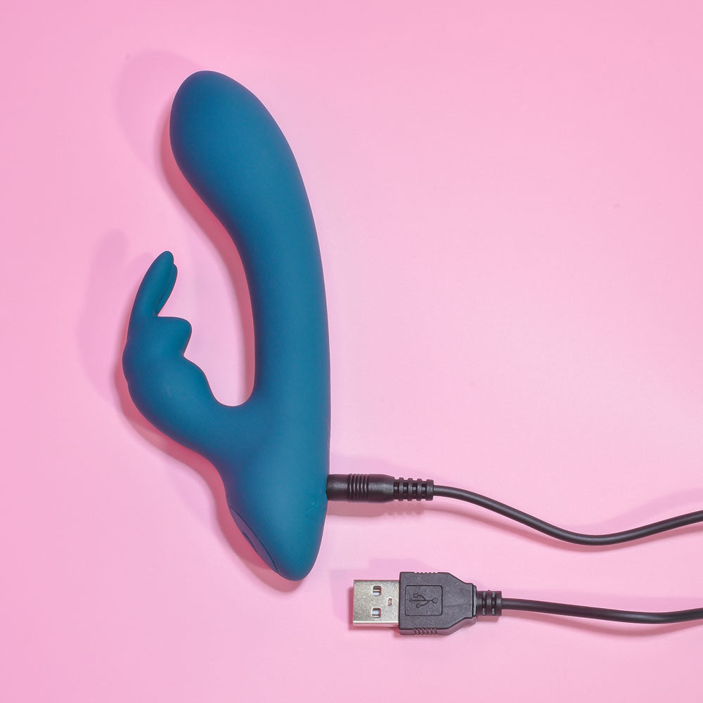 Playboy Pleasure LIL RABBIT - Deep Teal 14.6 cm USB Rechargeable Rabbit Vibrator