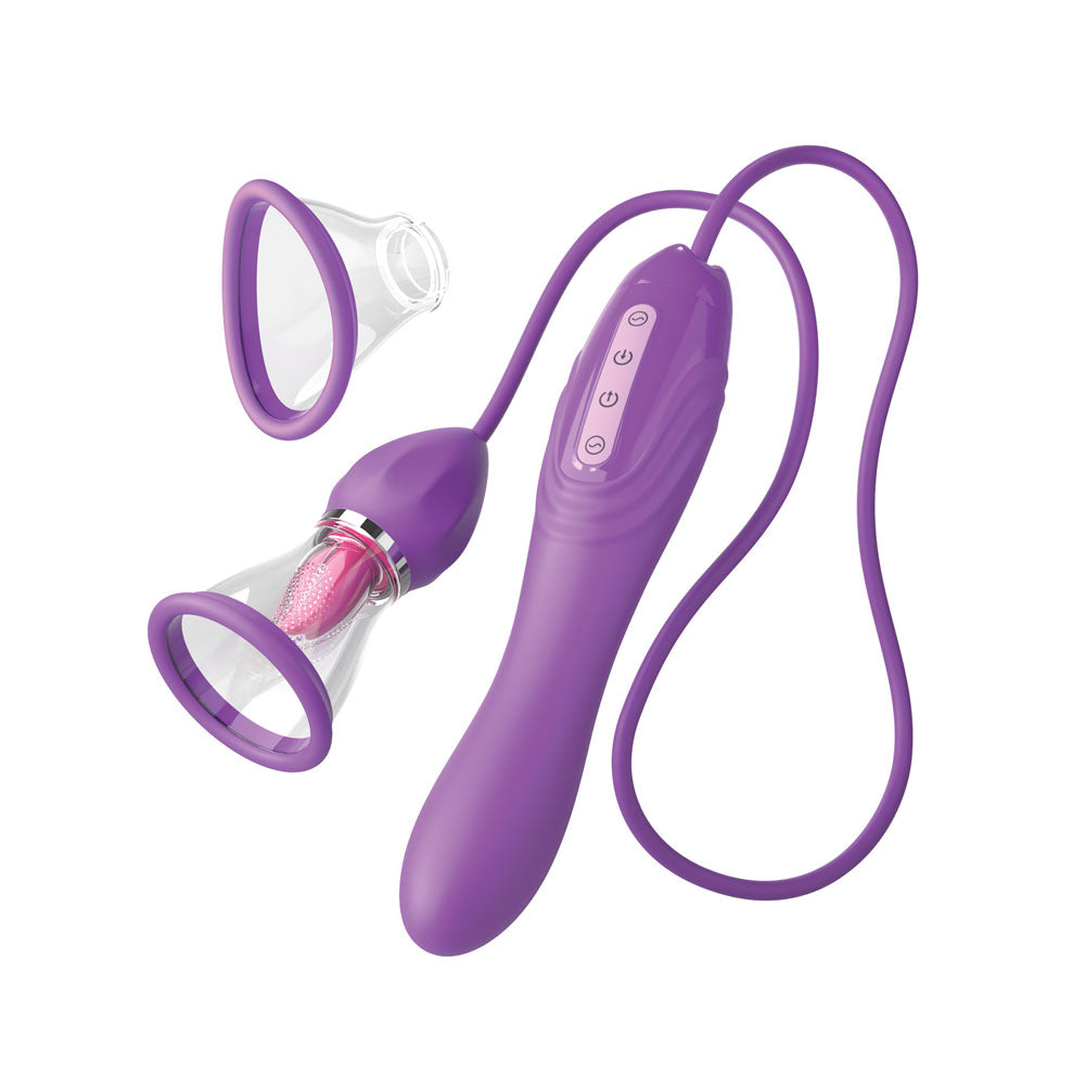 Fantasy For Her Her Ultimate Pleasure Max - Purple USB Rechargeable Vibrator with Flicking Stimulator