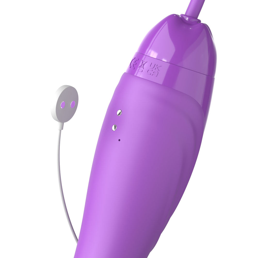 Fantasy For Her Her Ultimate Pleasure Max - Purple USB Rechargeable Vibrator with Flicking Stimulator