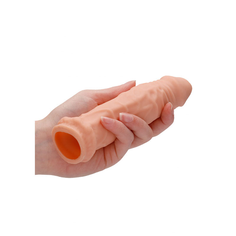 REALROCK 6'' Realistic Penis Sleeve - Flesh 15.2 cm Penis Extension Sleeve