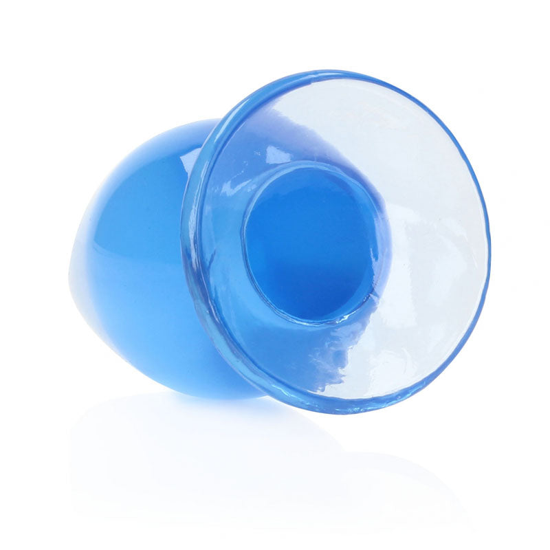 REALROCK 11.5 cm Anal Plug - Blue - Blue 11.5 cm (4.5'') Butt Plug