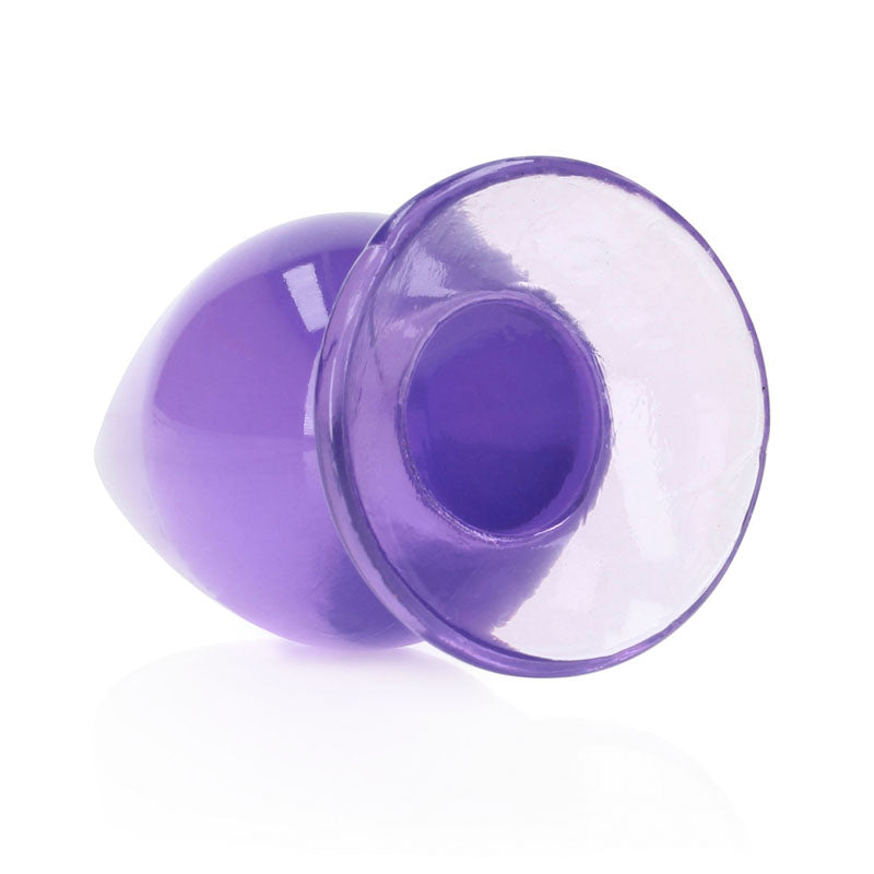 REALROCK 11.5 cm Anal Plug - Purple - Purple 11.5 cm (4.5'') Butt Plug