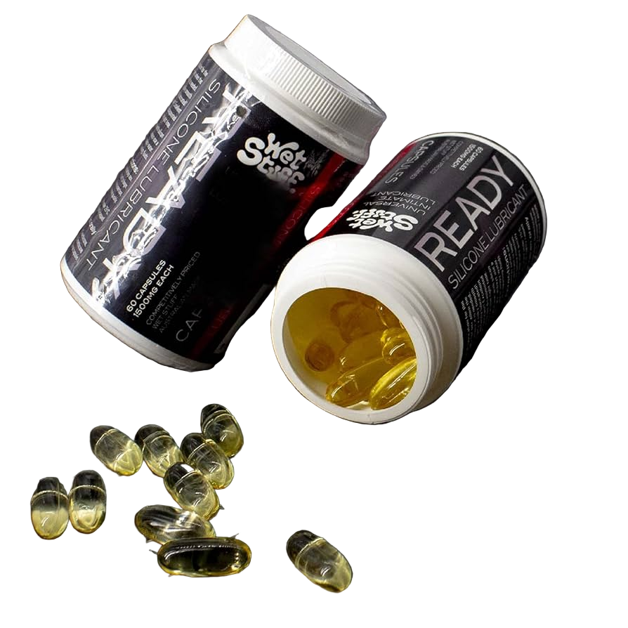 Wet Stuff Ready Silicone Bodyglide Caps Jar 60 Pack