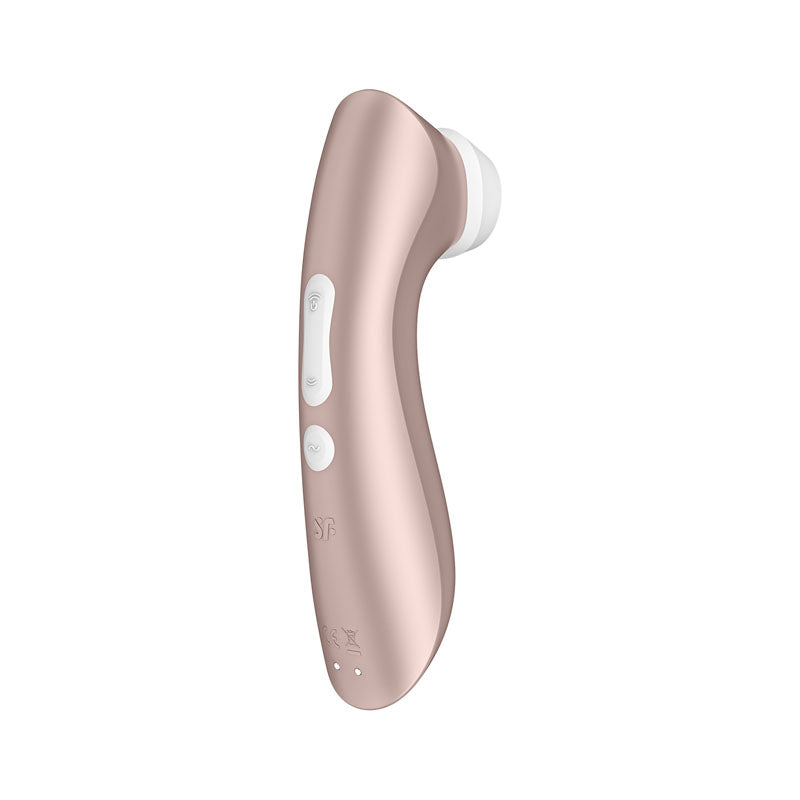 Satisfyer Pro 2+ Rose Gold - Rose Gold Touch-Free USB-Rechargeable Clitoral Stimulator with Vibration