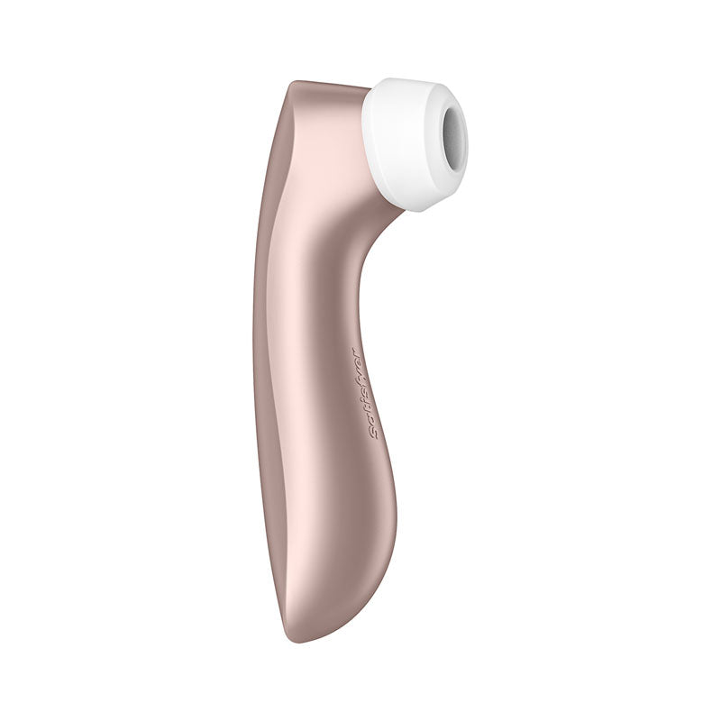 Satisfyer Pro 2+ Rose Gold - Rose Gold Touch-Free USB-Rechargeable Clitoral Stimulator with Vibration