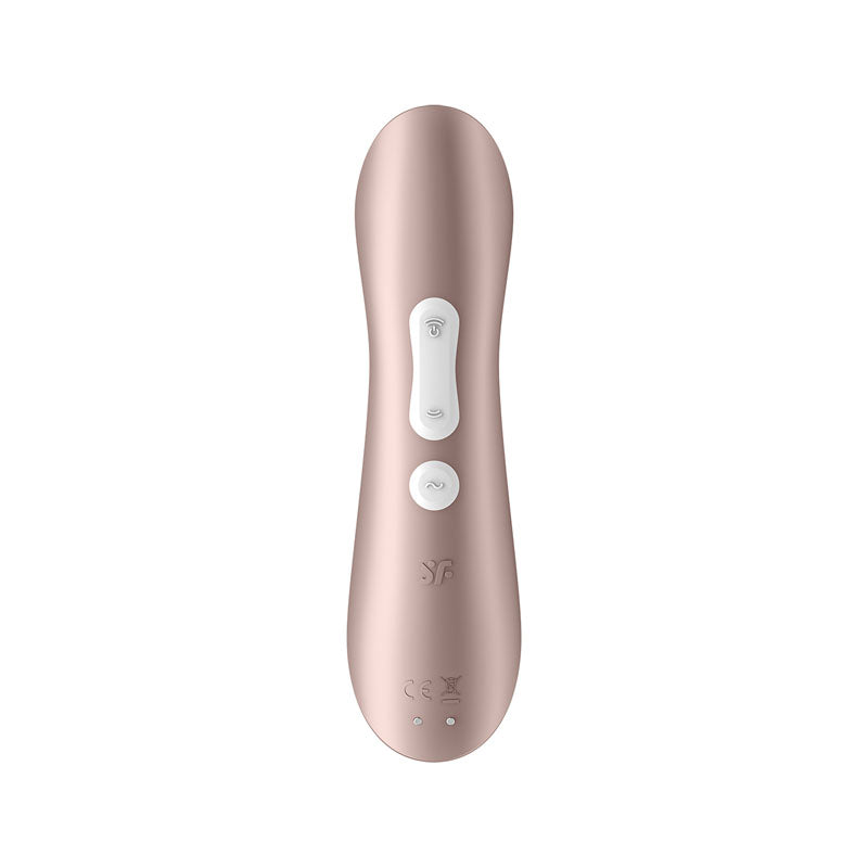 Satisfyer Pro 2+ Rose Gold - Rose Gold Touch-Free USB-Rechargeable Clitoral Stimulator with Vibration