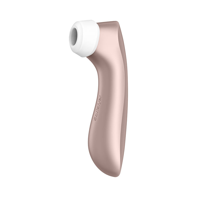 Satisfyer Pro 2+ Rose Gold - Rose Gold Touch-Free USB-Rechargeable Clitoral Stimulator with Vibration