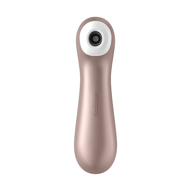 Satisfyer Pro 2+ Rose Gold - Rose Gold Touch-Free USB-Rechargeable Clitoral Stimulator with Vibration